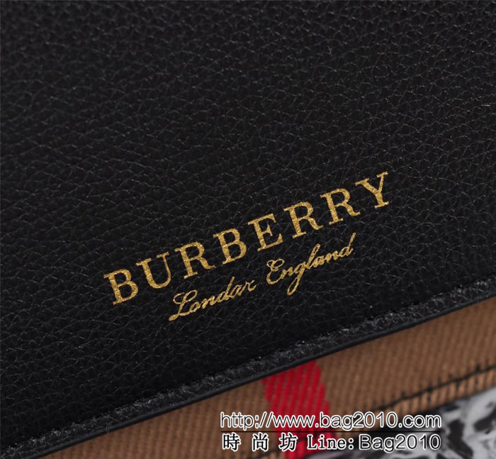 BURBERRY巴寶莉 官網新款 House格紋錢來夾 錢夾兼作斜背包 1451  Bhq1015